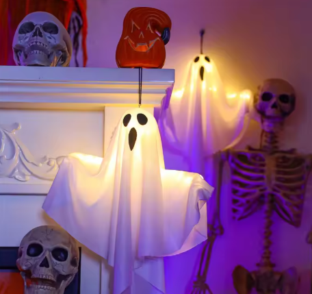 LED Glow Ghost Decorations