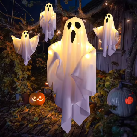 LED Glow Ghost Decorations