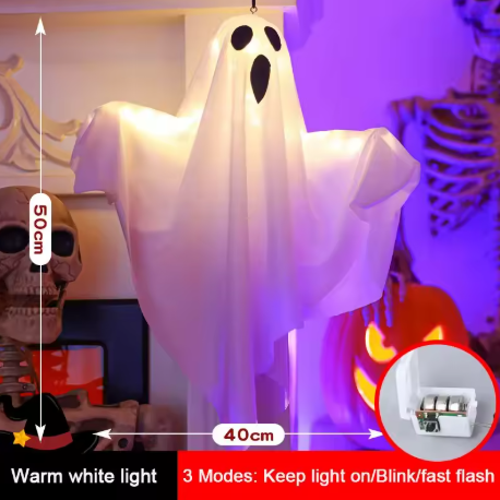 LED Glow Ghost Decorations